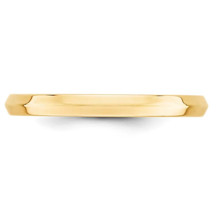 Solid 18K Yellow Gold 25mm Knife Edge Comfort Fit MensWomens Wedding Band Ring Size 13 Goldia Rings