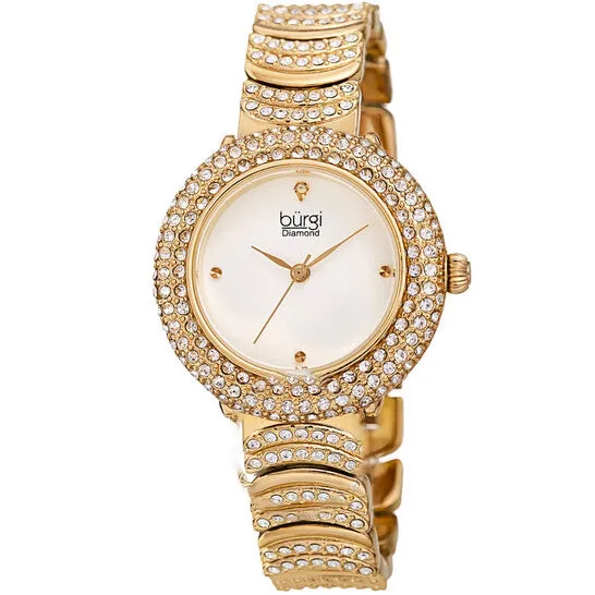 Watches JMS always Original Burgi Quartz Diamond White Dial Ladies Watch BUR266YG Watches JMS always Original Burgi Quartz Diamond White Dial Ladies Watch BUR266YG