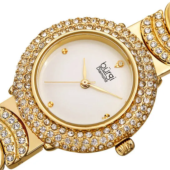Watches JMS always Original Burgi Quartz Diamond White Dial Ladies Watch BUR266YG Watches JMS always Original Burgi Quartz Diamond White Dial Ladies Watch BUR266YG