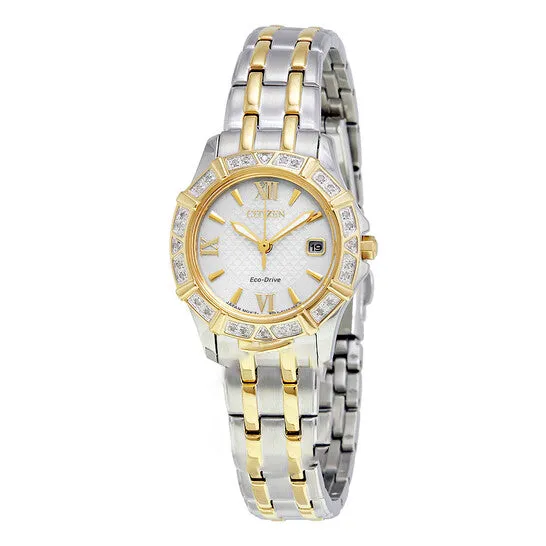 Watches JMS always Original Citizen Diamond White Dial Ladies Watch EW236450A Watches JMS always Original Citizen Diamond White Dial Ladies Watch EW236450A