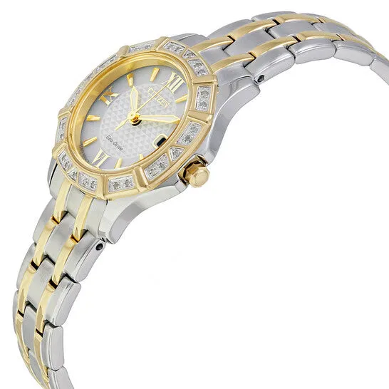 Watches JMS always Original Citizen Diamond White Dial Ladies Watch EW236450A