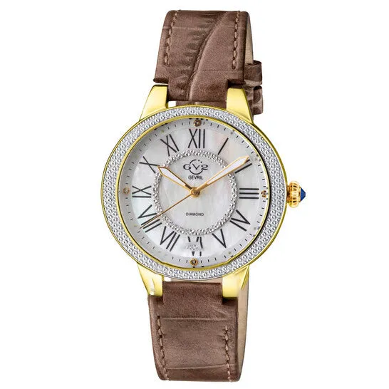 Watches JMS always Original GV2 by Gevril Astor II Mother of Pearl Dial Ladies Watch 9142L8