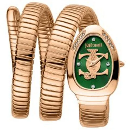 Watches JMS always Original Just Cavalli Snake Green Dial Ladies Watch JC1L228M0055 Watches JMS always Original Just Cavalli Snake Green Dial Ladies Watch JC1L228M0055