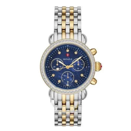 Watches JMS always Original Michele CSX Chronograph Quartz Diamond Blue Mother of Pearl Dial Ladies Watch MWW03C000517 Watches JMS always Original Michele CSX Chronograph Quartz Diamond Blue Mother of Pearl Dial Ladies Watch MWW03C000517