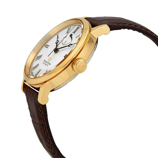 Watches JMS always Original Orient Star Automatic White Dial Brown Leather Mens Watch REAU0001S00B