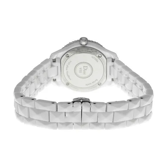 Watches JMS always Original Preowned Dior VIII Diamond Silvered Dial White Ceramic Ladies Watch CD1221E2C001 Watches JMS always Original Preowned Dior VIII Diamond Silvered Dial White Ceramic Ladies Watch CD1221E2C001