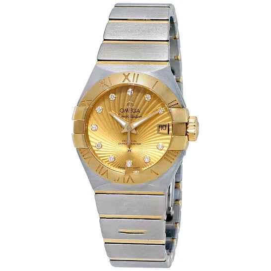 Watches JMS always Original Preowned Omega Constellation Diamond Champagne Dial Ladies Watch 12320272058001 Watches JMS always Original Preowned Omega Constellation Diamond Champagne Dial Ladies Watch 12320272058001