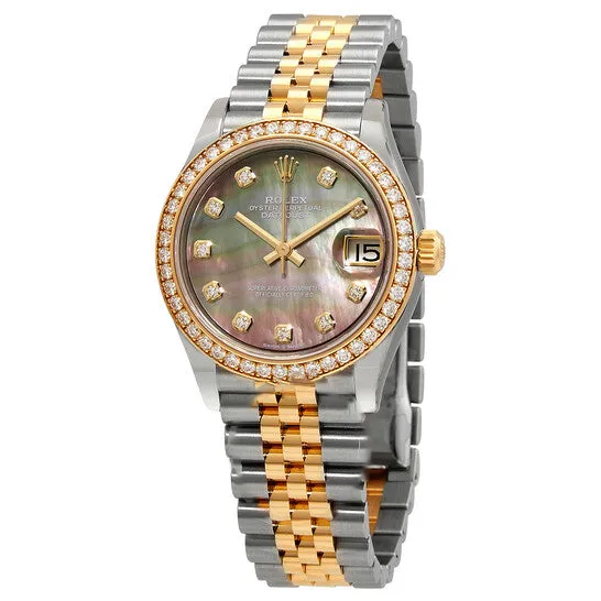 Watches JMS always Original Rolex Datejust 31 Automatic Diamond Black Mother of Pearl Dial Ladies Watch 278383BKDJ Watches JMS always Original Rolex Datejust 31 Automatic Diamond Black Mother of Pearl Dial Ladies Watch 278383BKDJ