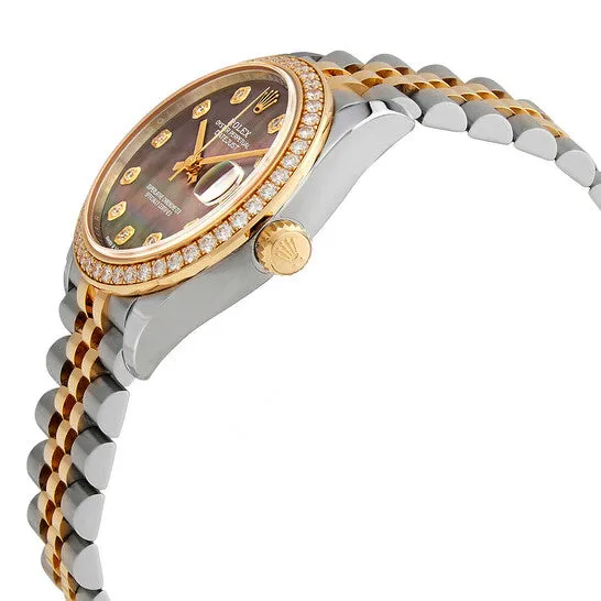Watches JMS always Original Rolex Datejust 31 Automatic Diamond Black Mother of Pearl Dial Ladies Watch 278383BKDJ