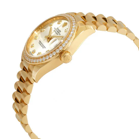 Watches JMS always Original Rolex Datejust 31 Automatic Silver Diamond Dial Ladies 18kt Yellow Gold President Watch 278288SDP Watches JMS always Original Rolex Datejust 31 Automatic Silver Diamond Dial Ladies 18kt Yellow Gold President Watch 278288SDP