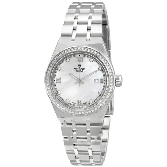 Watches JMS always Original Tudor Royal Automatic Diamond White Mother of Pearl Dial Ladies Watch M283200001 Watches JMS always Original Tudor Royal Automatic Diamond White Mother of Pearl Dial Ladies Watch M283200001