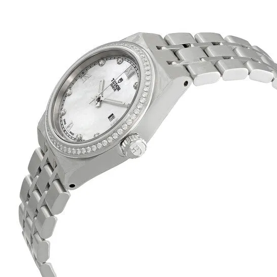 Watches JMS always Original Tudor Royal Automatic Diamond White Mother of Pearl Dial Ladies Watch M283200001