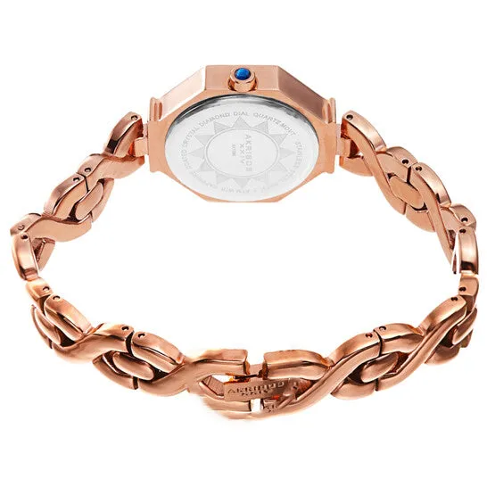 Watches Original Akribos XXIV Quartz Diamond Rose Gold Dial Ladies Watch AK1086RG JMS always Watches Original Akribos XXIV Quartz Diamond Rose Gold Dial Ladies Watch AK1086RG JMS always