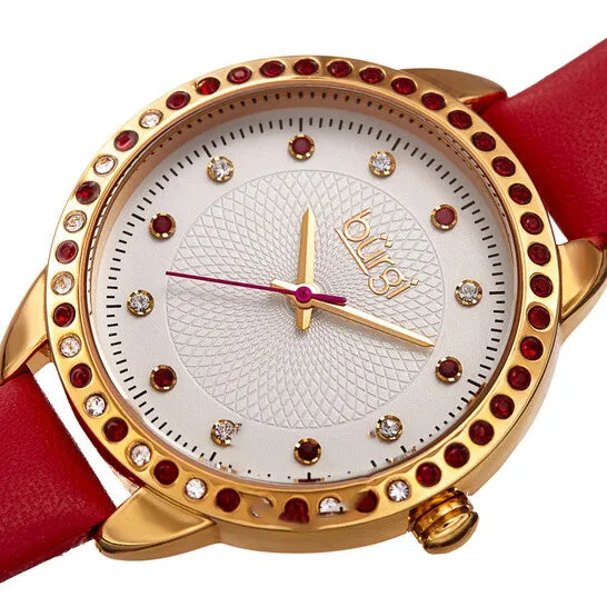 Watches Original Burgi Quartz Crystal Silver Dial Ladies Watch BUR161RD JMS always Watches Original Burgi Quartz Crystal Silver Dial Ladies Watch BUR161RD JMS always